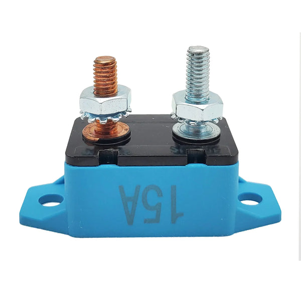 15 Amp | Short Stop Circuit Breakers | Type I Reset | Blue