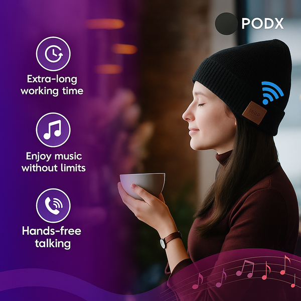 High-Tech LED Beanie with Bluetooth