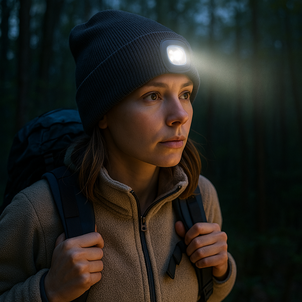 High-Tech LED Beanie with Bluetooth