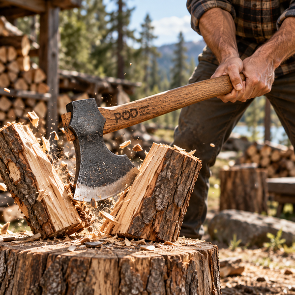 POD X XF132 Tactical Axe | 65Mn Manganese Steel Survival Hatchet