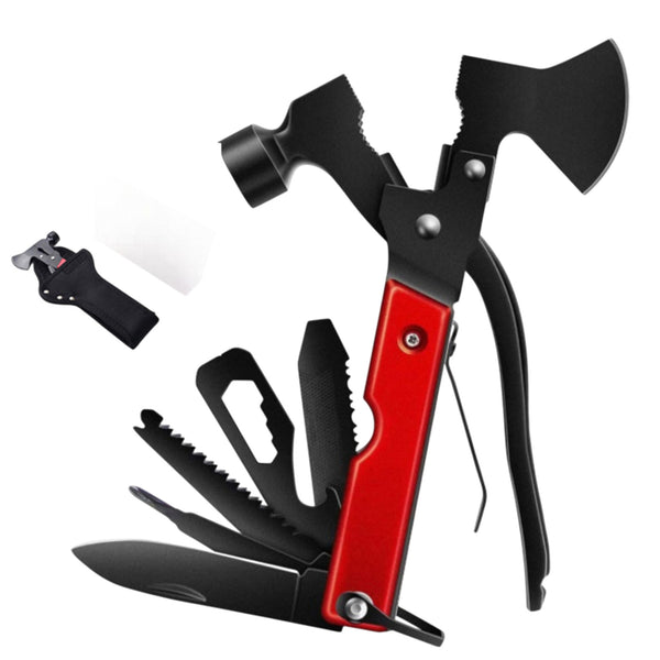 15-in-1 Tactical Survival Axe &amp; Hammer Multi-Tool