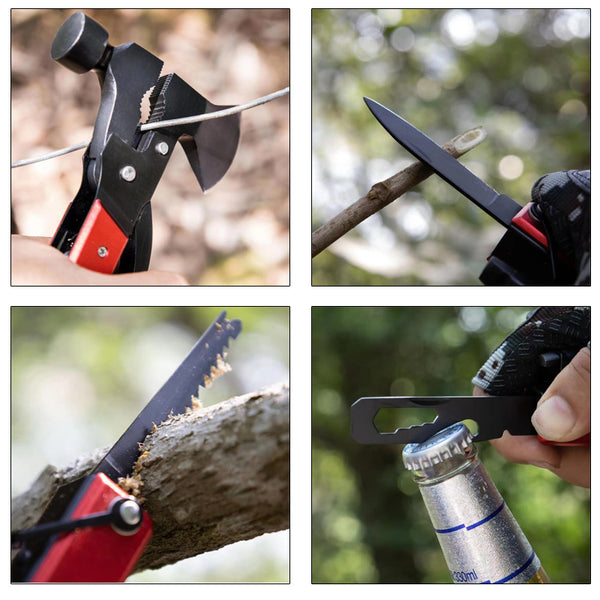 15-in-1 Tactical Survival Axe &amp; Hammer Multi-Tool