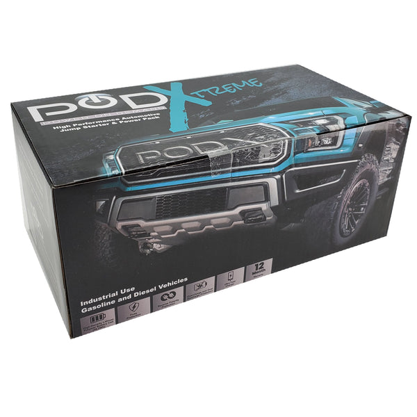 POD-XTREME |  Industrial-Grade Automotive (12V) Jump-Starter for Gas or Diesel Engines  | +Personal PowerPack
