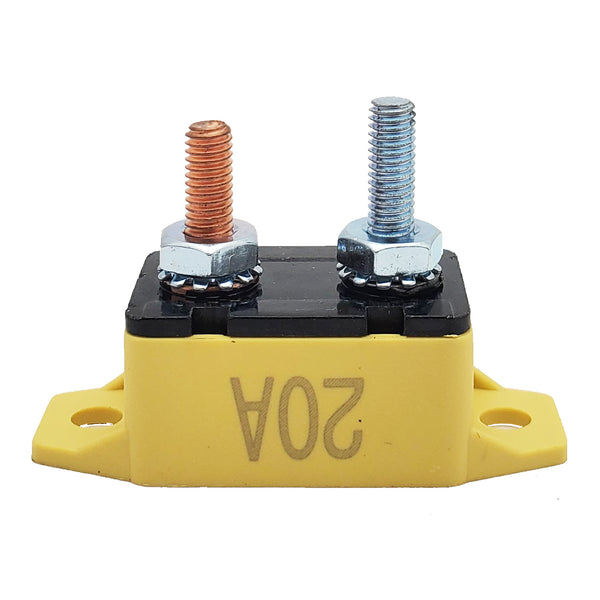 20 Amp | Short Stop Circuit Breakers | Type I Reset | Yellow